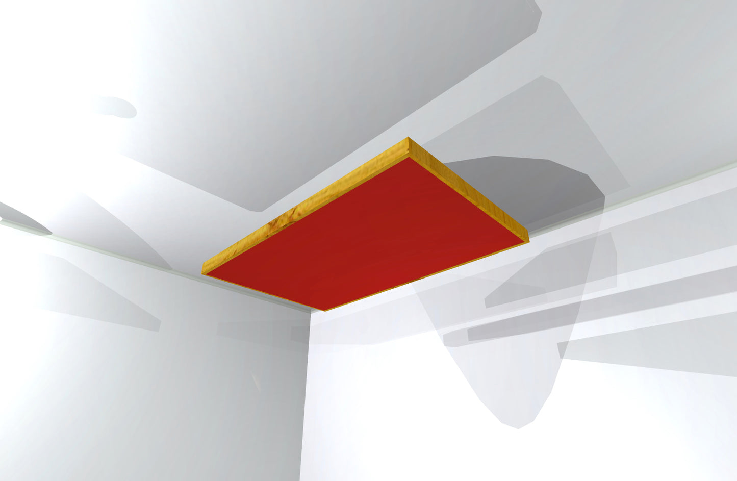 CEILING BAFFLE - Cool Red & Golden Pecan
