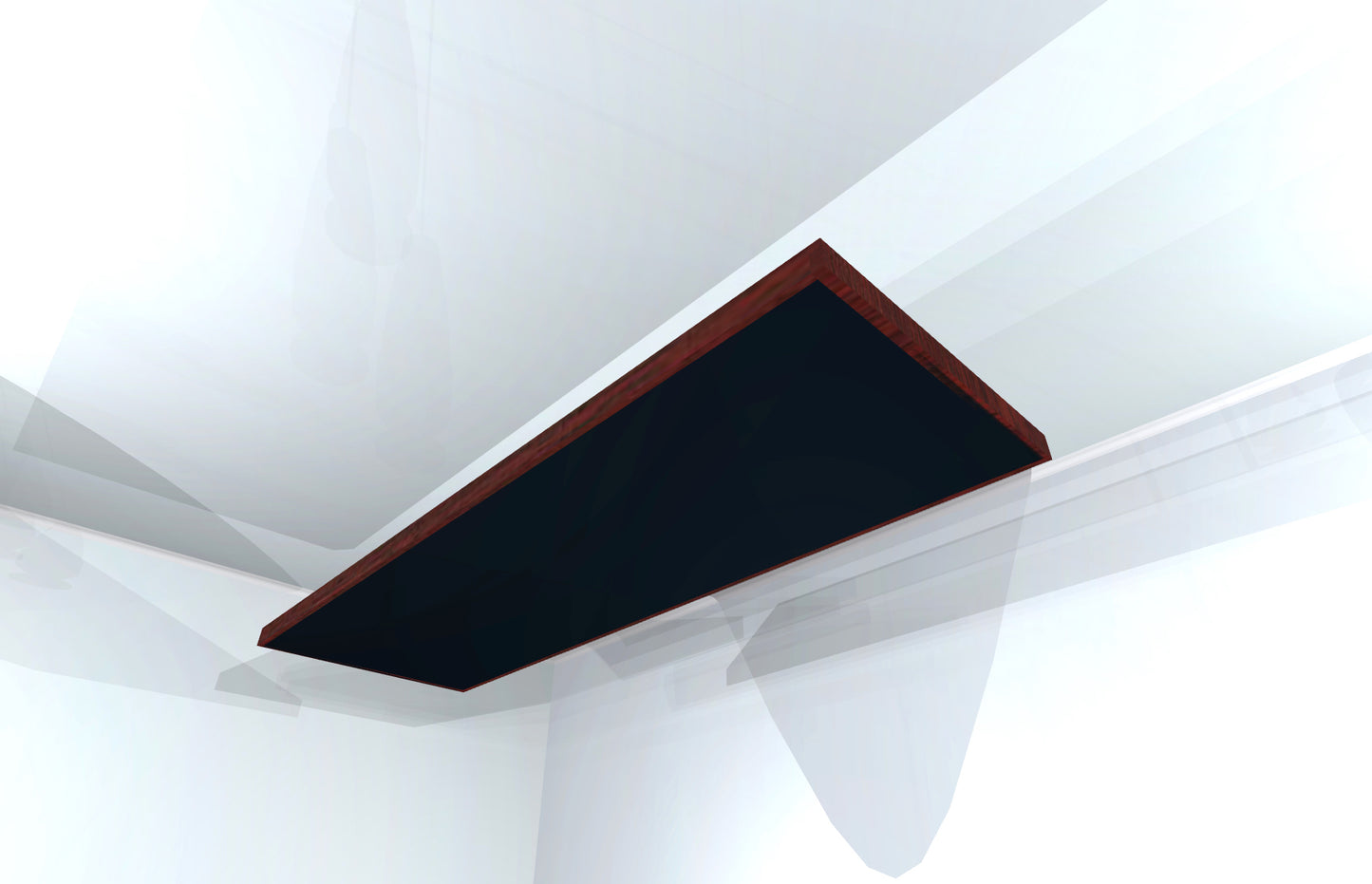 CEILING BAFFLE -  Black & Red Mahogany