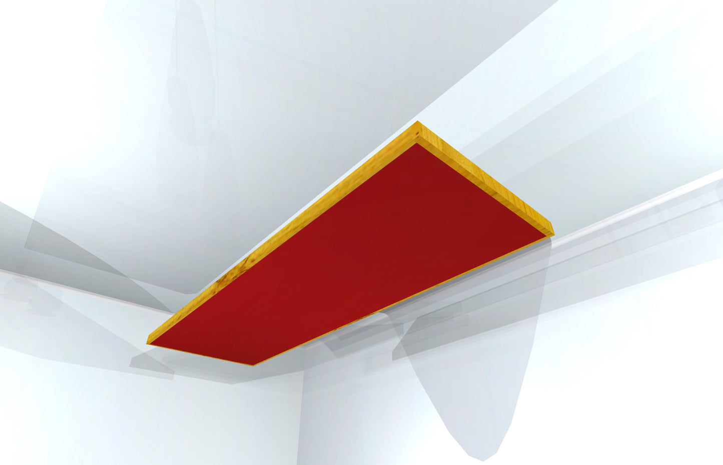 CEILING BAFFLE - Cool Red & Golden Pecan