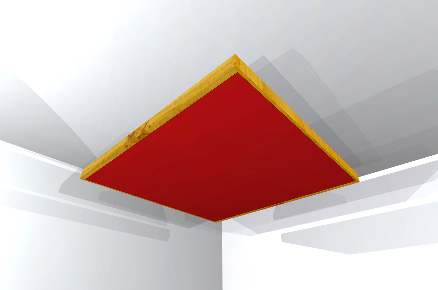 CEILING BAFFLE - Cool Red & Golden Pecan