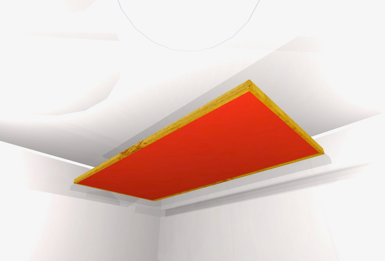 CEILING BAFFLE - Cool Red & Golden Pecan