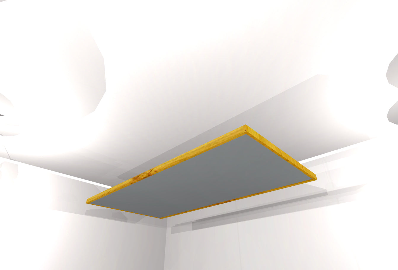 CEILING BAFFLE - Steel Grey & Golden Pecan