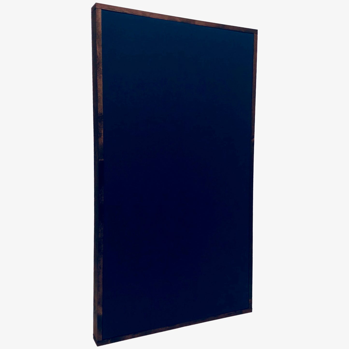 ACOUSTIC PANEL - NAVY BLUE & RED MAHOGANY FRAMED