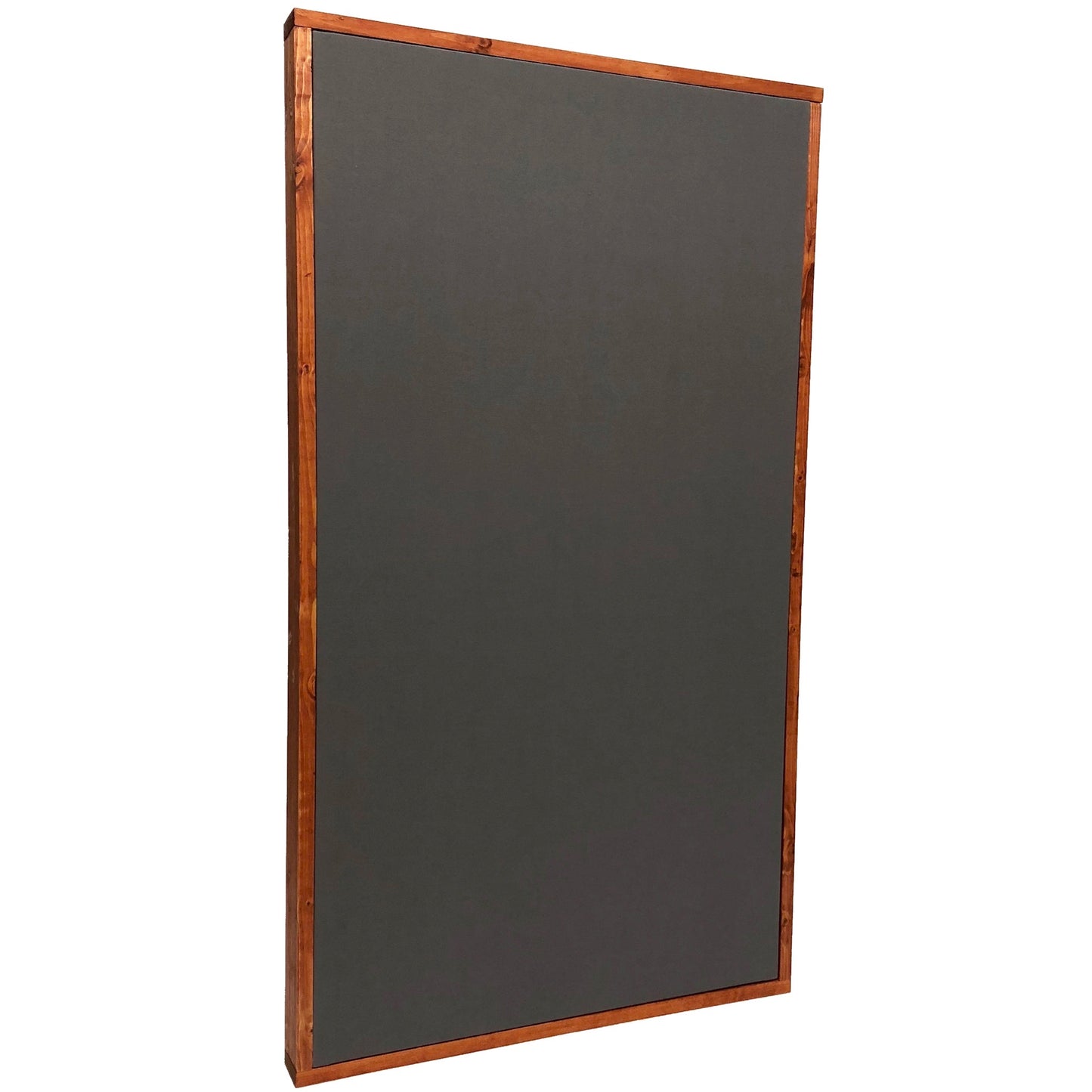 ACOUSTIC PANEL - STEEL GREY & GUNSTOCK FRAMED