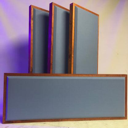 ACOUSTIC PANEL - SKY BLUE & GUNSTOCK FRAMED