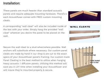 ACOUSTIFUSER - Hybrid Acoustic Panel - Grape & Golden Pecan
