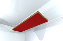 CEILING BAFFLE -  Cool Red & Special Walnut