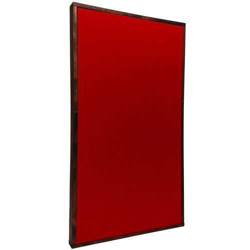 ACOUSTIC PANEL - COOL RED & RED MAHOGANY FRAMED